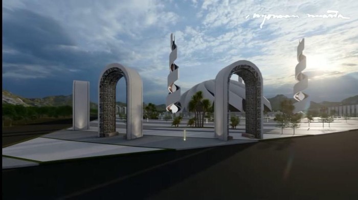 Konsep desain Masjid Agung di Ibu Kota Baru karya Nyoman Nuarta