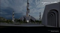Dalam kolom komentar di akun Instagramnya, Nyoman konsep desain Masjid Agung ibu kota baru dibangun di pinggir danau.Foto: Dok. Instagram @Nyoman_Nuarta