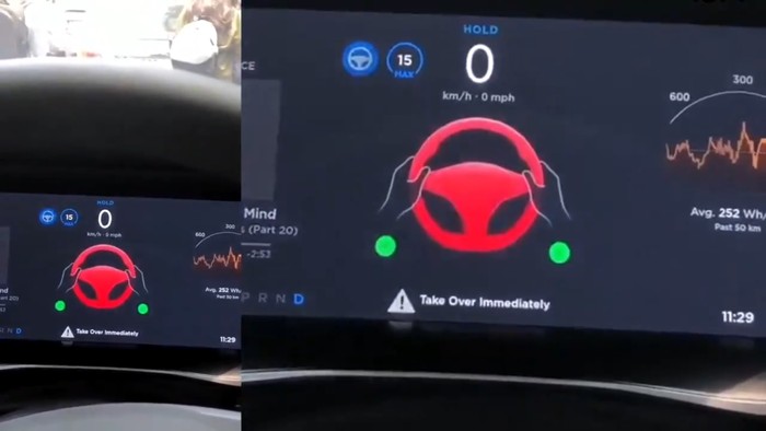 fitur autopilot Tesla nyerah saat macet