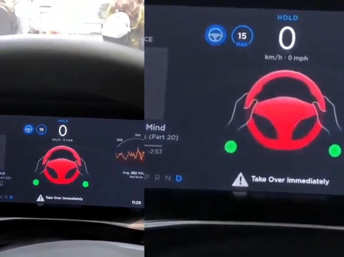 fitur autopilot Tesla nyerah saat macet