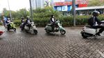 Komunitas Vespa Gelar Kopi Darat di SCBD