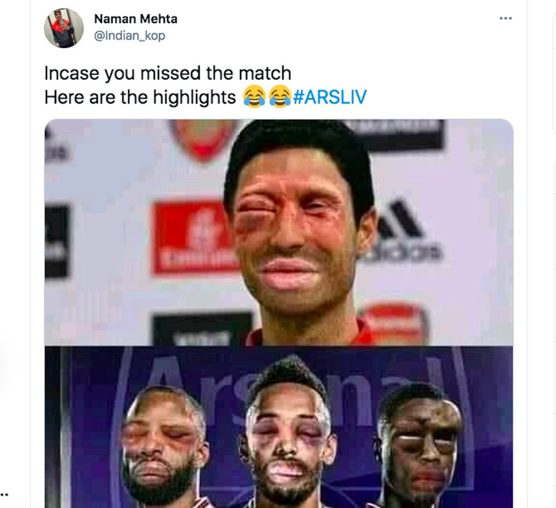 Meme Arsenal Liverpool