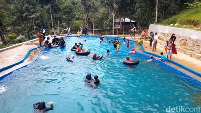 Foto Wai Batu Buat Ngadem, Wisata Alam Unik dari Polman