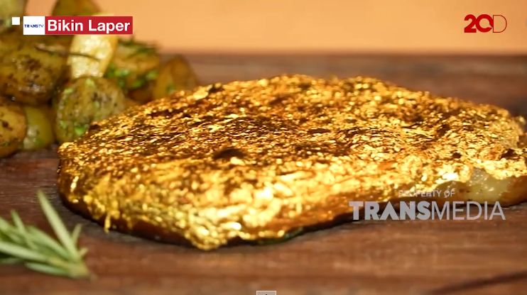 Bikin Laper! Mewahnya Steak dan Baklava Berlapis Emas Seharga Rp 25 Juta