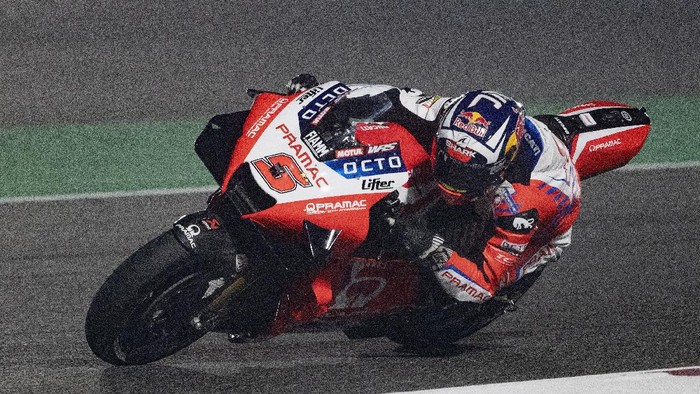 DOHA, QATAR - APRIL 02: Johann Zarco of France and Pramac Racing rounds the bend during the MotoGP of Qatar - Free Practice at Losail Circuit on April 02, 2021 in Doha, Qatar. (Photo by Mirco Lazzari gp/Getty Images)