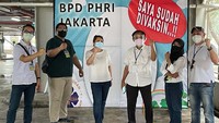 PHRI DKI Jakarta terus mendukung program pemerintah agar vaksinasi berjalan cepat guna mengatasi pandemi COVID-19 segera berakhir.