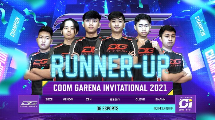 Tim Indonesia Bawa Pulang Gelar Runner Up, Berikut Kilas Balik Perjuangannya Di CODM Garena Invitational 2021