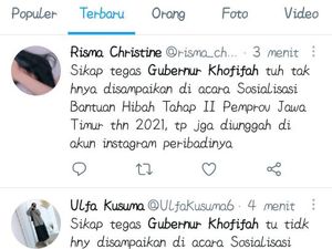Gubernur Khofifah Trending di Twitter, Pemprov Jatim Bantah Karena Buzzer