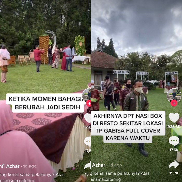 Viral di TikTok, vendor catering menghilang saat hari pernikahan tiba Viral di TikTok, vendor catering menghilang saat hari pernikahan tiba