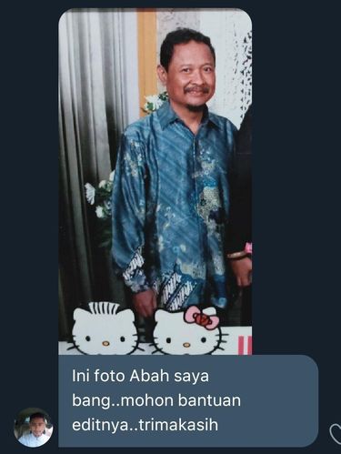 Viral foto sang ayah yang sudah tiada, hadir kembali di atas pelaminan.