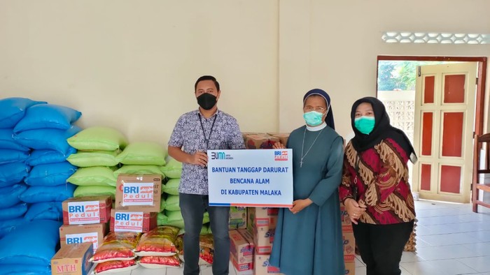 Bantuan Tanggap Bencana BRI ke Korban Bencan NTT-NTB