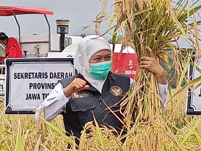 Gubernur Jawa Timur, Khofifah Indar Parawansa saat mengunjungi Ponorogo