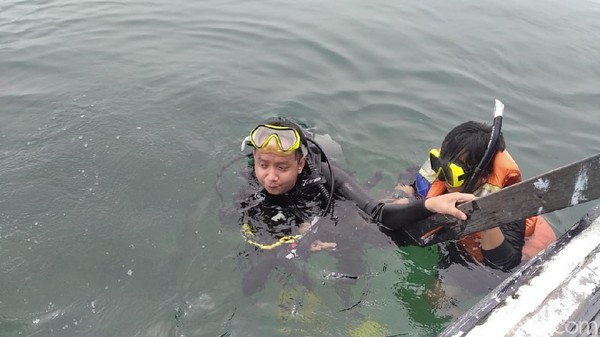Ada potensi wisata bahari di Kalimantan Timur yang mengandalkan panorama alam bawah laut. Destinasi itu adalah perairan Muara Badak di Kabupaten Kutai Kartanegara. Traveler bisa diving di sini! (Suriyatman/detikTravel) Ada potensi wisata bahari di Kalimantan Timur yang mengandalkan panorama alam bawah laut. Destinasi itu adalah perairan Muara Badak di Kabupaten Kutai Kartanegara. Traveler bisa diving di sini! (Suriyatman/detikTravel)