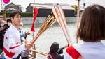 Melihat Estafet Obor Olimpiade Tokyo di Perahu Chintoro