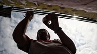 Pembuatan mural ini dilakukan sejak satu minggu yang lalu.