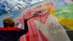 Penampakan Warna-warni Mural di Flyover Gaplek Tangsel