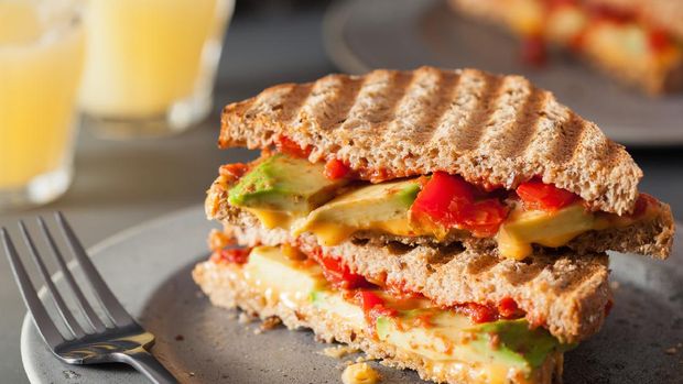 Tomato and Avocado Cheese Sandwich