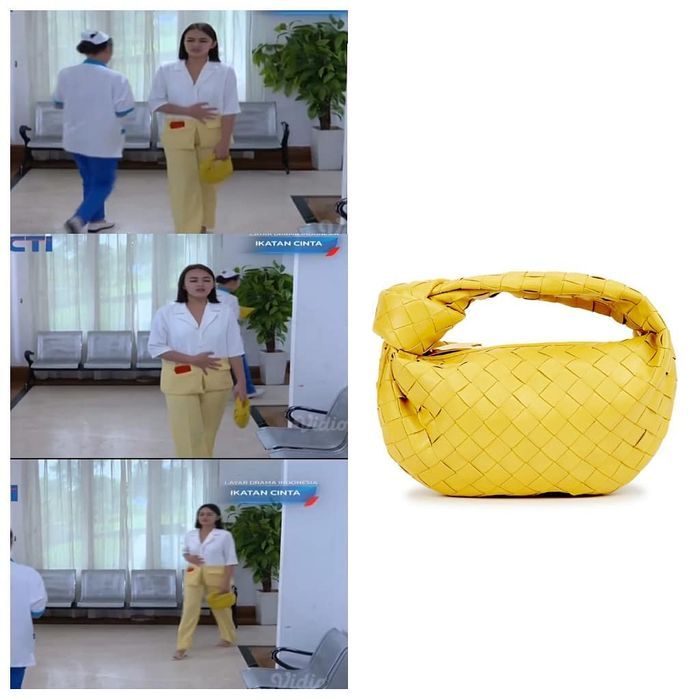 Amanda Manopo menggunakan tas Bottega Veneta