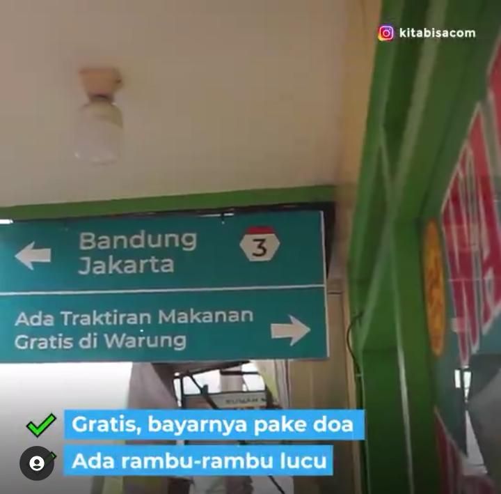 Makan di Warteg Ini Cukup Bayar Pakai Doa