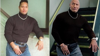 Dwayne The Rock Johnson. Dulu belum plontos ya. Foto: Brightside