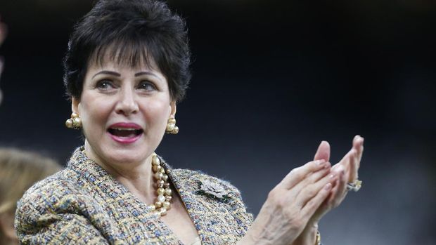 Gayle Benson New Orleans Saints owner Gayle Benson, watches the team warm up, before an NFL football game against the Carolina Panthers, Sunday, Nov. 24, 2019, in New Orleans. (AP Photo/Butch Dill)
