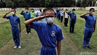 Lokasi latihan gabungan diisi 150 Capaska yang masing-masing berasal dari tiga kecamatan berbeda.   