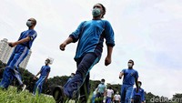 Pembagian lokasi latihan gabungan ini bertujuan memberikan ruang jarak Capaska guna menghindari penyebaran Corona Virus Disease 2019 (COVID-19).  