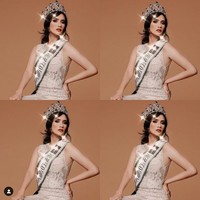 Intan Wisni mengikuti malam final Miss Eco International 2021 yang digelar di Mesir, 5 April 2021. Dia berhasil melaju hingga babak top 10 namun tak berlanjut ke babak selanjutnya. Foto: Dok. Instagram @intanwisni89 @eljohn.pageants, Facebook Miss Eco International