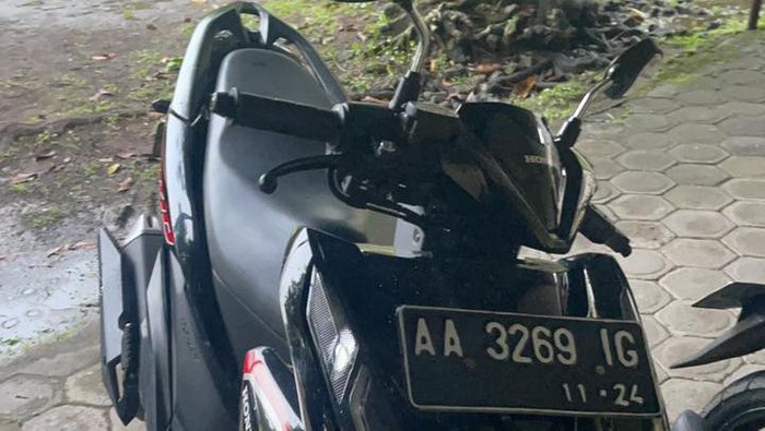 Barang bukti motor korban pembunuhan tersangka NAF, Dessy ditemukan di Magelang, Jawa Tengah