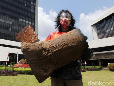 Bawa Bonggol Pohon, Aktivis Lingkungan Tolak Pengrusakan Hutan