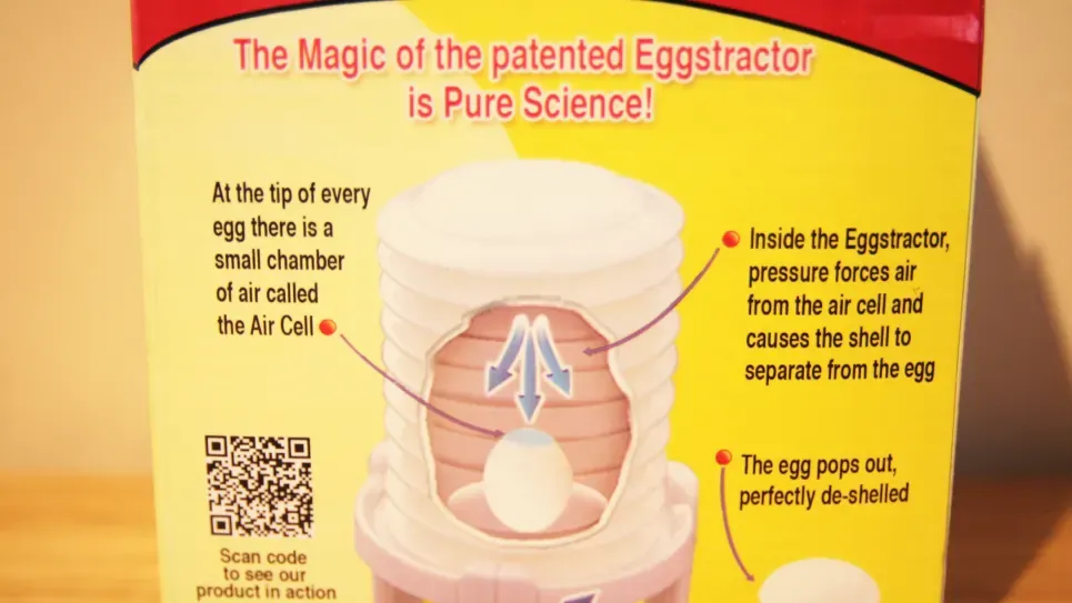Eggstractor, Alat Pengupas Telur Rebus Unik yang Memakai Tekanan Udara