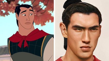Shang dari film Mulan (1998). Foto: Instagram/darky.artist