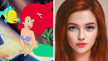 Princess Ariel dari film The Little Mermaid. Foto: Instagram/darky.artist