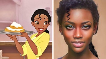 Princess Tiana dari film Princess and The Frog. Foto: Instagram/darky.artist