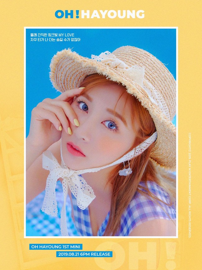 Hayoung Apink sukses memulai debut solonya pada 2019 dengan mini album ‘OH!’. Vokalis dan maknae grup Apink itu menjadi member kedua yang memulai debut setelah Eunji.  Foto: dok. Play M Entertainment