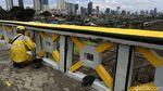 Jelang Ramadhan, Jembatan Tinggi Tanah Abang Dipercantik