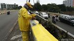 Jelang Ramadhan, Jembatan Tinggi Tanah Abang Dipercantik