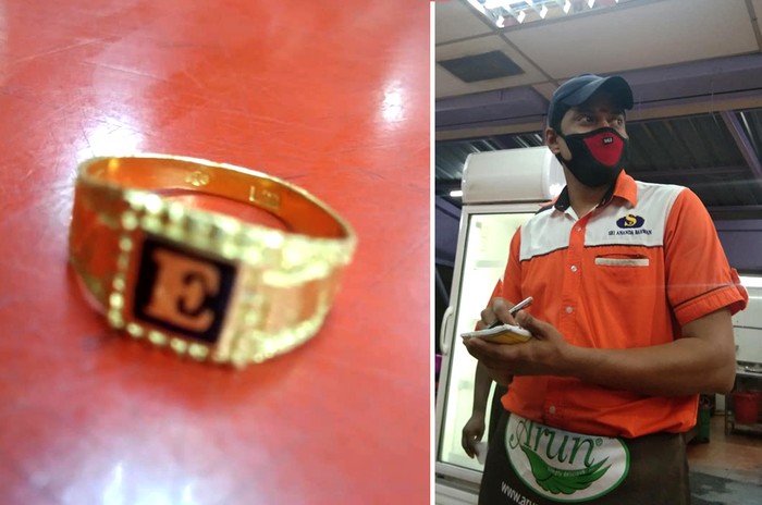 Kembalikan Cincin Emas Pengunjung, Pelayan Ini Bikin Haru Netizen Kembalikan Cincin Emas Pengunjung, Pelayan Ini Bikin Haru Netizen