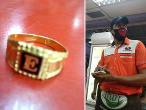 Kembalikan Cincin Emas Pengunjung, Pelayan Ini Bikin Haru Netizen