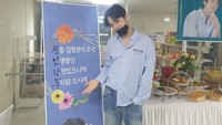 Lewat Instagram miliknya @jhkim0405, Jung Hyun sempat membagikan momen makannya dengan menu prasmanan yang beragam. Foto: Instagram @jhkim0405