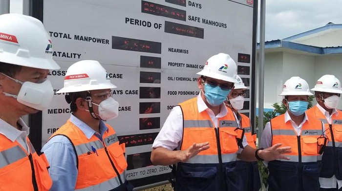 Komut Pertamina Basuki Tjahaja Purnama alias Ahok kunjungan kerja ke Lapangan Unitisasi Gas Jambaran - Tiung Biru