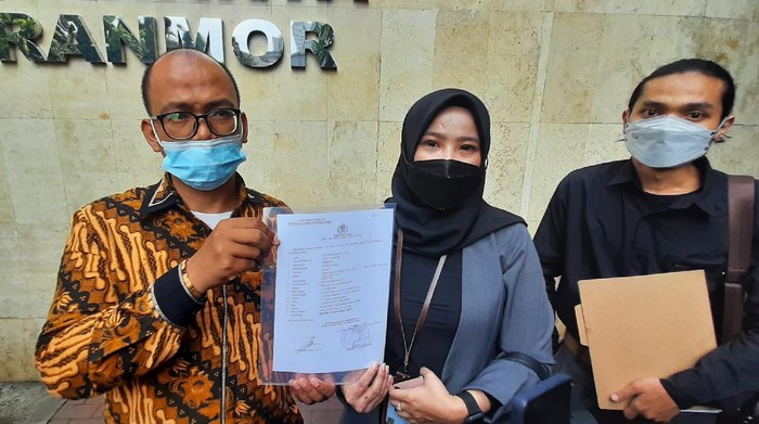 Pelapor konsultan bisnis Calvino Samudra (Foto: Yogi Ernes/detikcom)