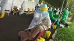 Pengungsi Kilang Balongan Mulai Kembali ke Rumah