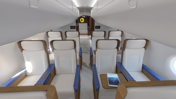 Beginilah tampilan eksklusif interior kabin pesawat para eksekutif AS di masa depan. Pesawat dari Exosonic ini adalah turunan 70 penumpang yang dimodif jadi hanya untuk 31 penumpang saja. Beginilah tampilan eksklusif interior kabin pesawat para eksekutif AS di masa depan. Pesawat dari Exosonic ini adalah turunan 70 penumpang yang dimodif jadi hanya untuk 31 penumpang saja.