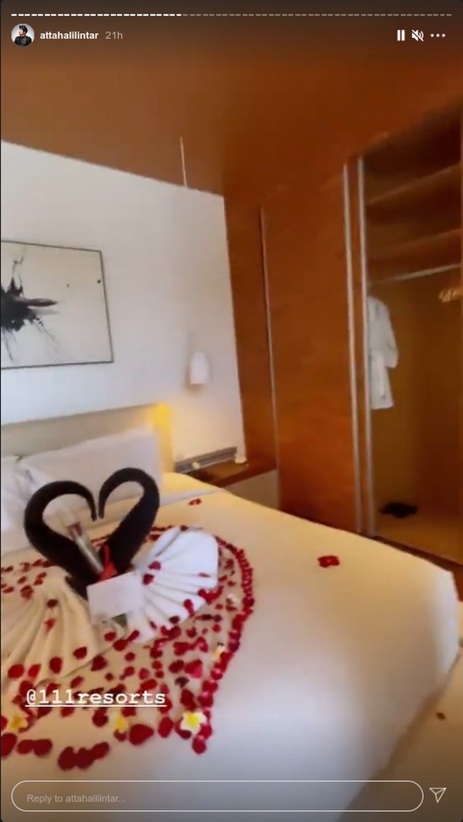 Begini penampilan kamar pengantin baru yang dihias romantis. Foto: Instagram