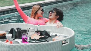 10 Momen Honeymoon Atta & Aurel di Bali, Naik Jet Pribadi Hingga Vila Mewah