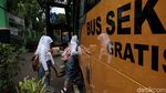 Potret Bus Sekolah di DKI Siap Antar Jemput Siswa Diuji Coba Belajar Tatap Muka