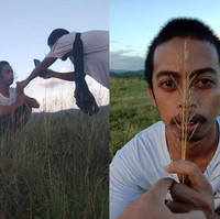 Teknik foto pakai ilalang ini hasilnya sungguh menakjubkan. Bikin nggak tahu lagi mau ngomong apa. Gimana nih menurutmu? Foto: Facebook/weedsdomco