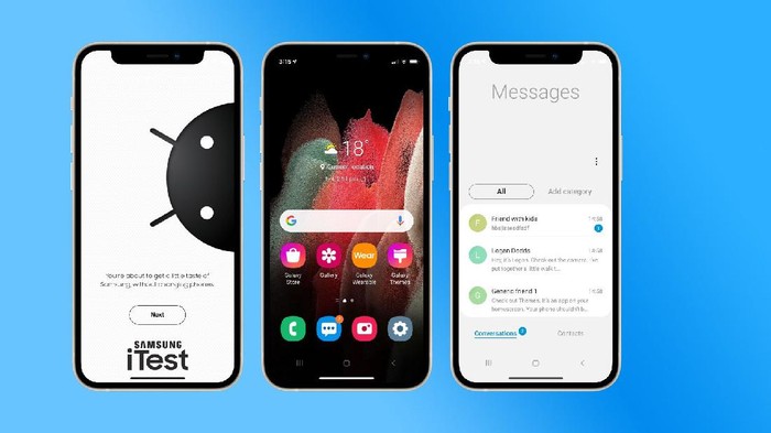 iTest, aplikasi web yang bisa ubah iPhone jadi Samsung Galaxy