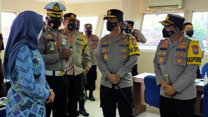 Kapolda Jatim Pantau Kesiapan Banyuwangi Terkait Kebijakan Larangan Mudik Oleh Pemerintah Pusat